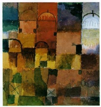  abstrakt - Rote und weiße Kuppeln 1914 Abstrakter Expressionismusus